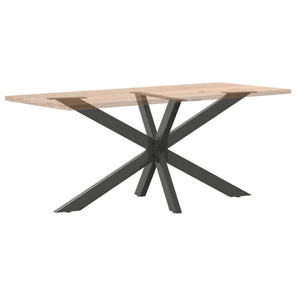 Gamba per Tavolo da Pranzo a Ragno Antracite 150x78x(72-73) cm