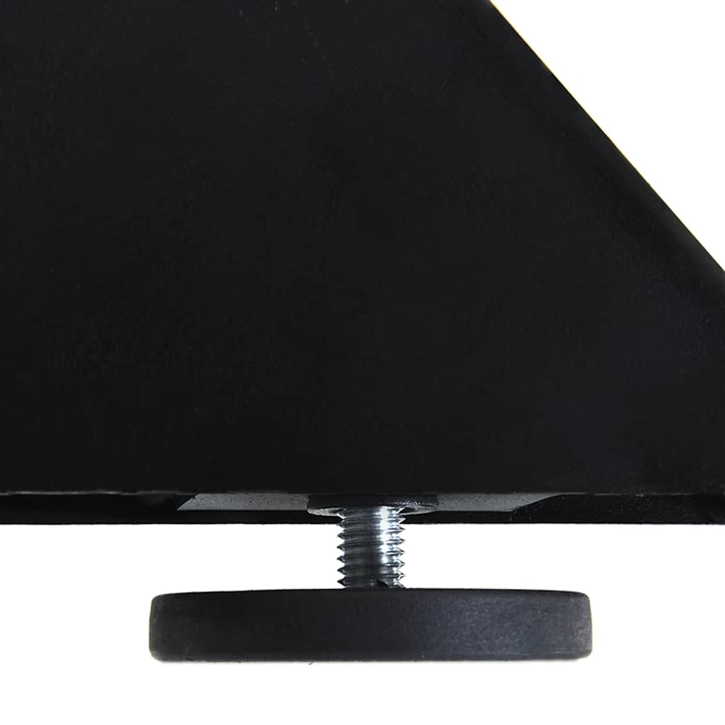 Gamba Tavolo da Pranzo a Forma di Ragno Nero 85x85x(72-73) cm