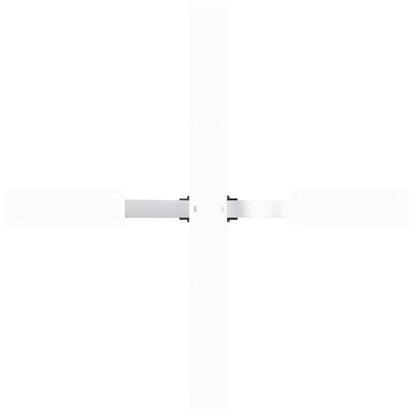 Gamba Tavolo Pranzo Forma Ragno Bianco 85x85x(72-73) cm Acciaio