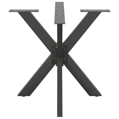 Gamba per Tavolo da Pranzo a Forma di Ragno Antracite 85x85x(72-73) cm Acciaio - homemem39