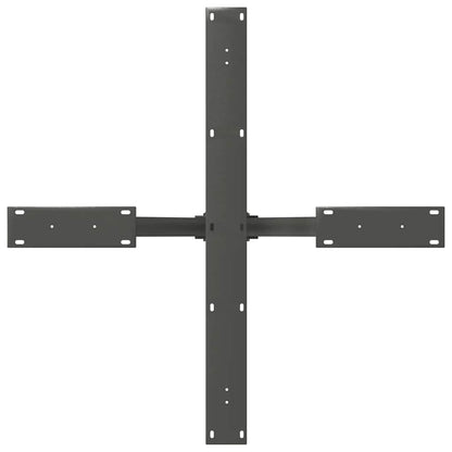 Gamba per Tavolo da Pranzo a Forma di Ragno Antracite 85x85x(72-73) cm Acciaio - homemem39