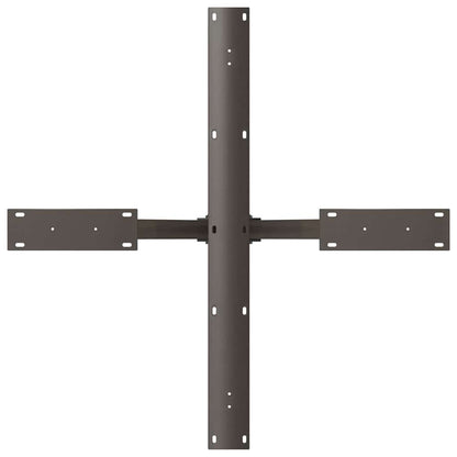 Gamba Tavolo da Pranzo a Forma di Ragno Nero 85x85x(72-73) cm