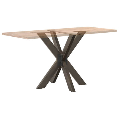 Gamba Tavolo da Pranzo a Forma di Ragno Nero 85x85x(72-73) cm