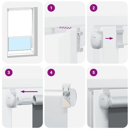 Tenda a Rullo Oscurante 65x150 cm Larghezza Tessuto 60,7 cm
