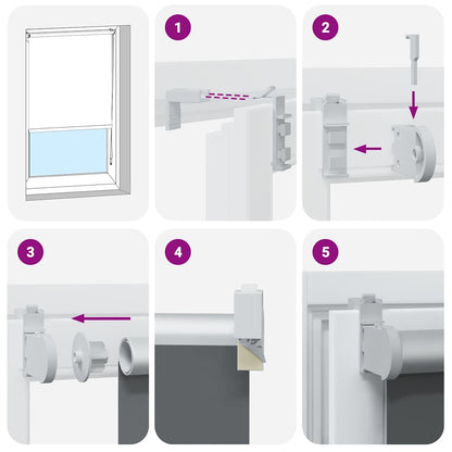 Tenda a Rullo Oscurante 150x150 cm Larghezza Tessuto 146,6 cm - homemem39