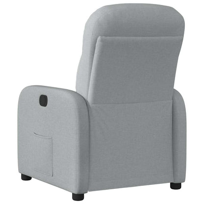 Poltrona Reclinabile in Tessuto Grigio Chiaro | homemem39