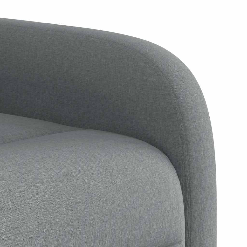 Poltrona Reclinabile in Tessuto Grigio Chiaro | homemem39