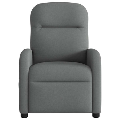 Poltrona Reclinabile in Tessuto Grigio Scuro