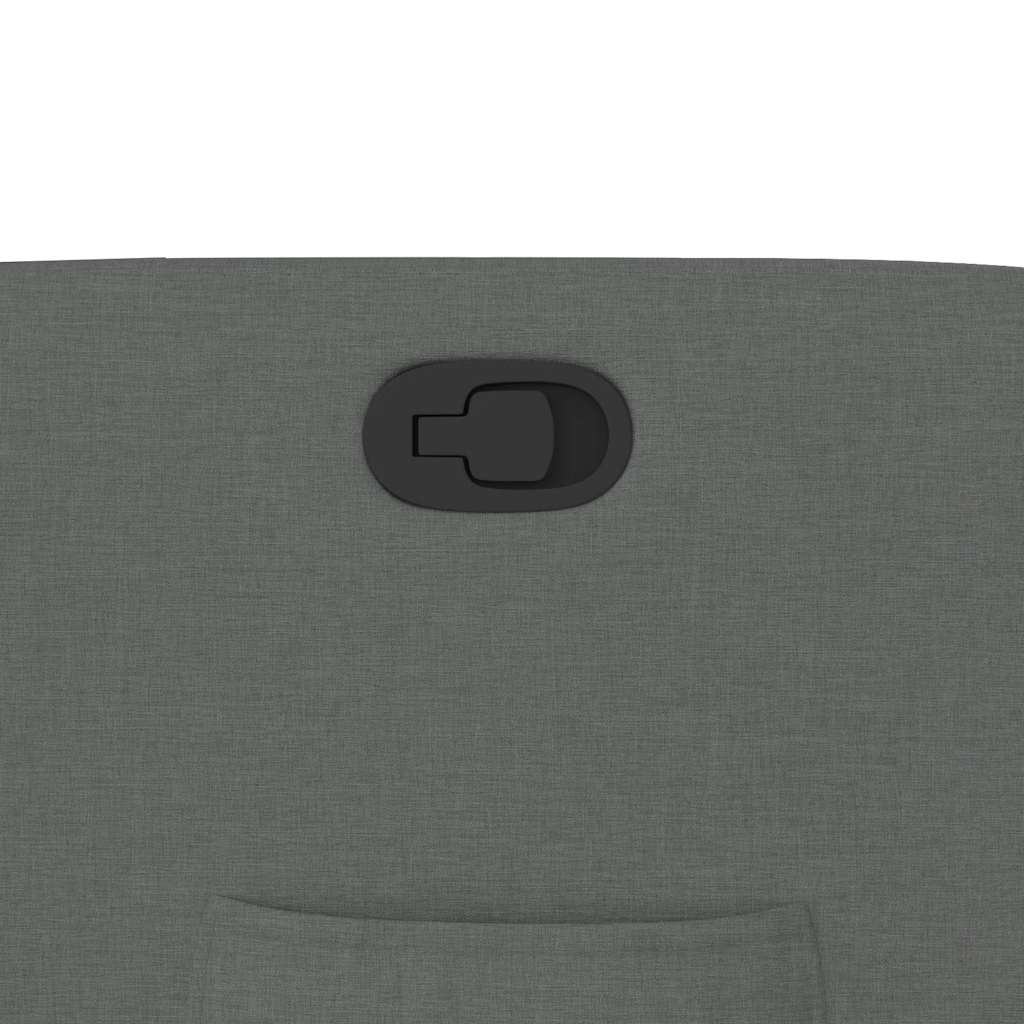 Poltrona Reclinabile in Tessuto Grigio Scuro - homemem39