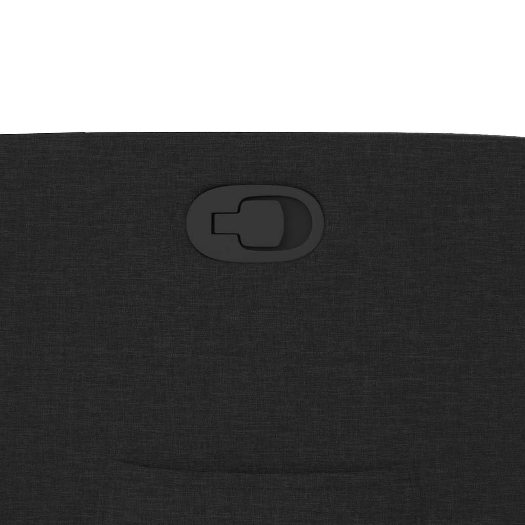 Poltrona Reclinabile in Tessuto Nero - homemem39