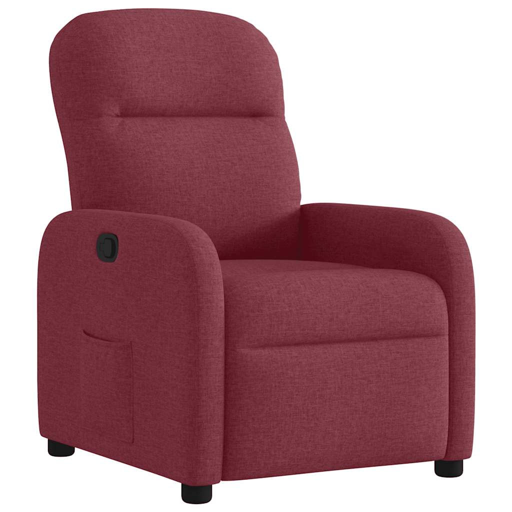 Poltrona Reclinabile in Rosso Vino