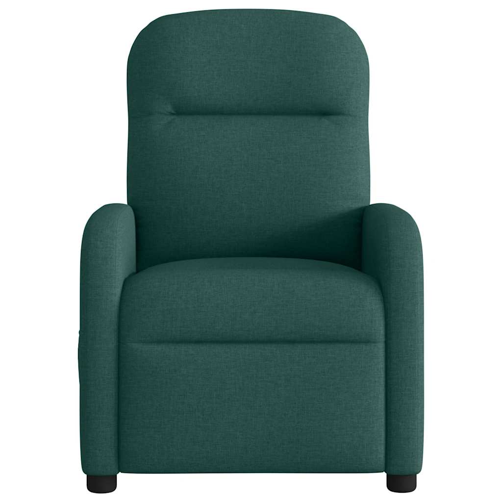 Poltrona Reclinabile in Tessuto Verde Scuro | homemem39