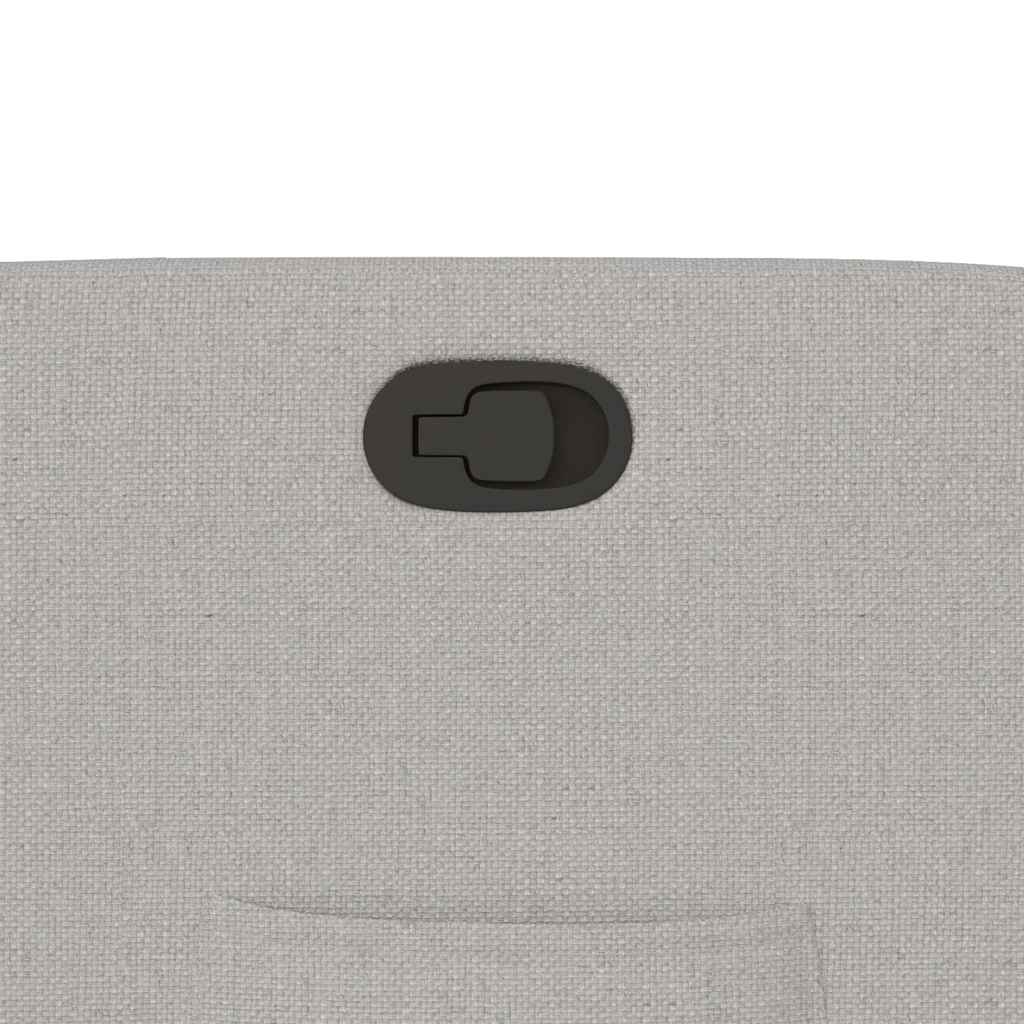 Poltrona Reclinabile in Tessuto Grigio Nuvola | homemem39