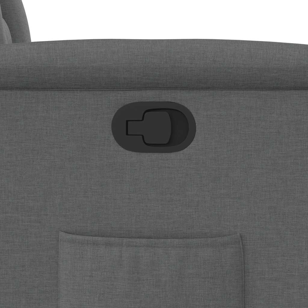 Poltrona Reclinabile in Tessuto Grigio Scuro - homemem39