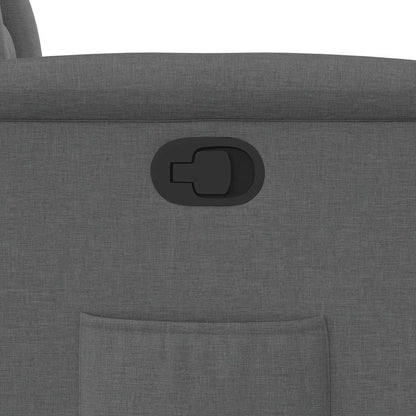 Poltrona Reclinabile in Tessuto Grigio Scuro - homemem39