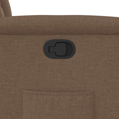 Poltrona Reclinabile in Tessuto Marrone