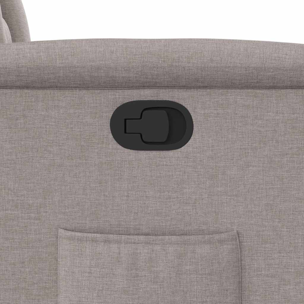 Poltrona Reclinabile in Tessuto Tortora - homemem39