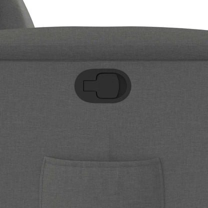 Poltrona Reclinabile in Tessuto Grigio Scuro - homemem39