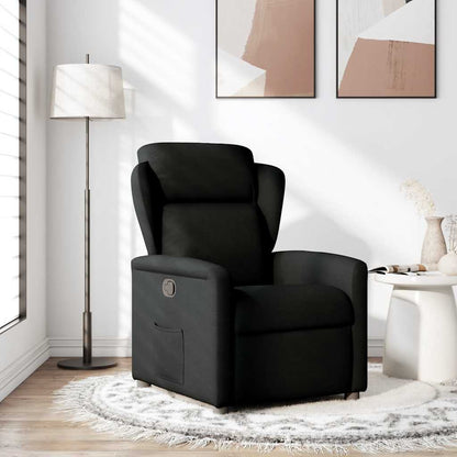 Poltrona Reclinabile in Tessuto Nero | homemem39