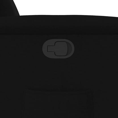 Poltrona Reclinabile in Tessuto Nero - homemem39