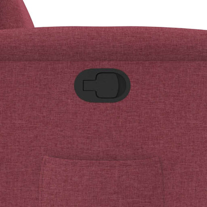 Poltrona Reclinabile in Tessuto Rosso Vino | homemem39