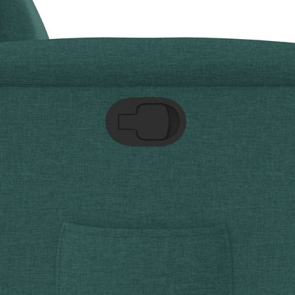Poltrona Reclinabile in Tessuto Verde Scuro - homemem39