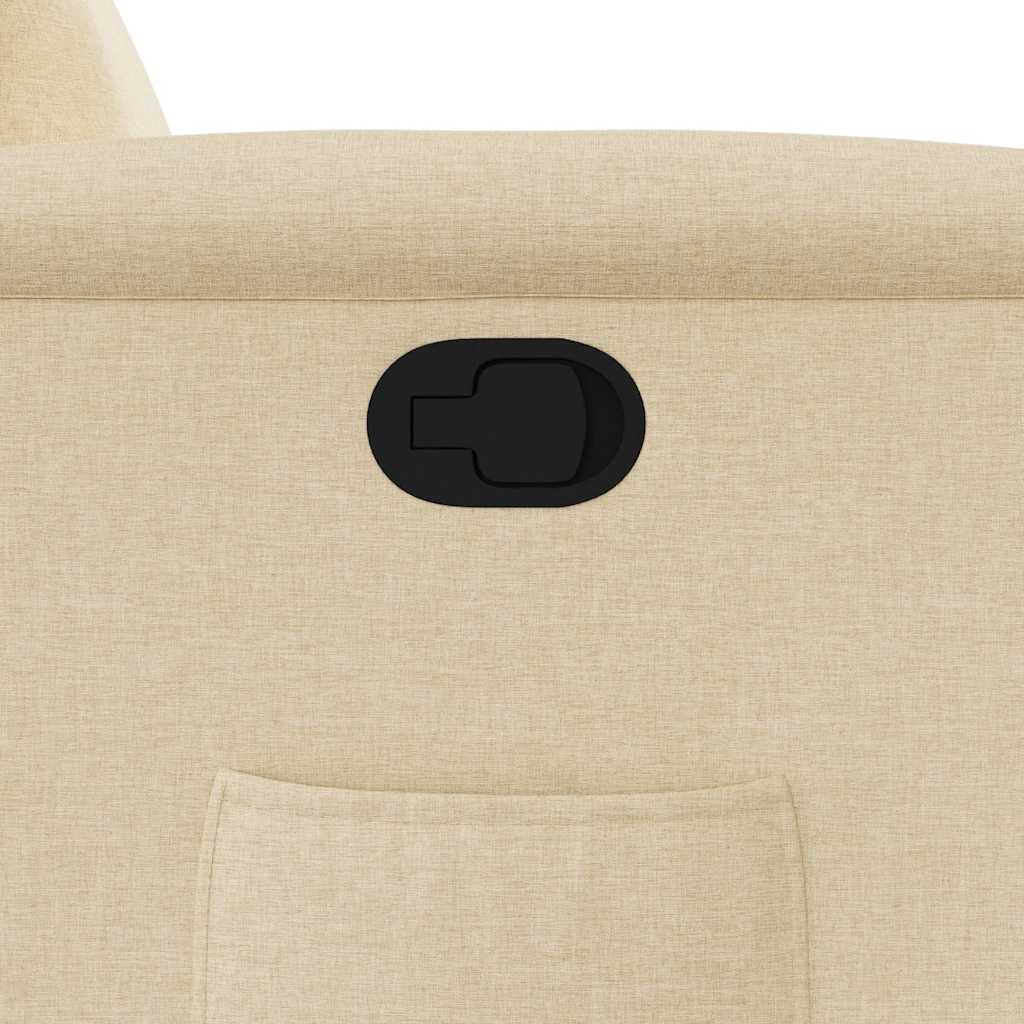 Poltrona Reclinabile in Tessuto Crema - homemem39