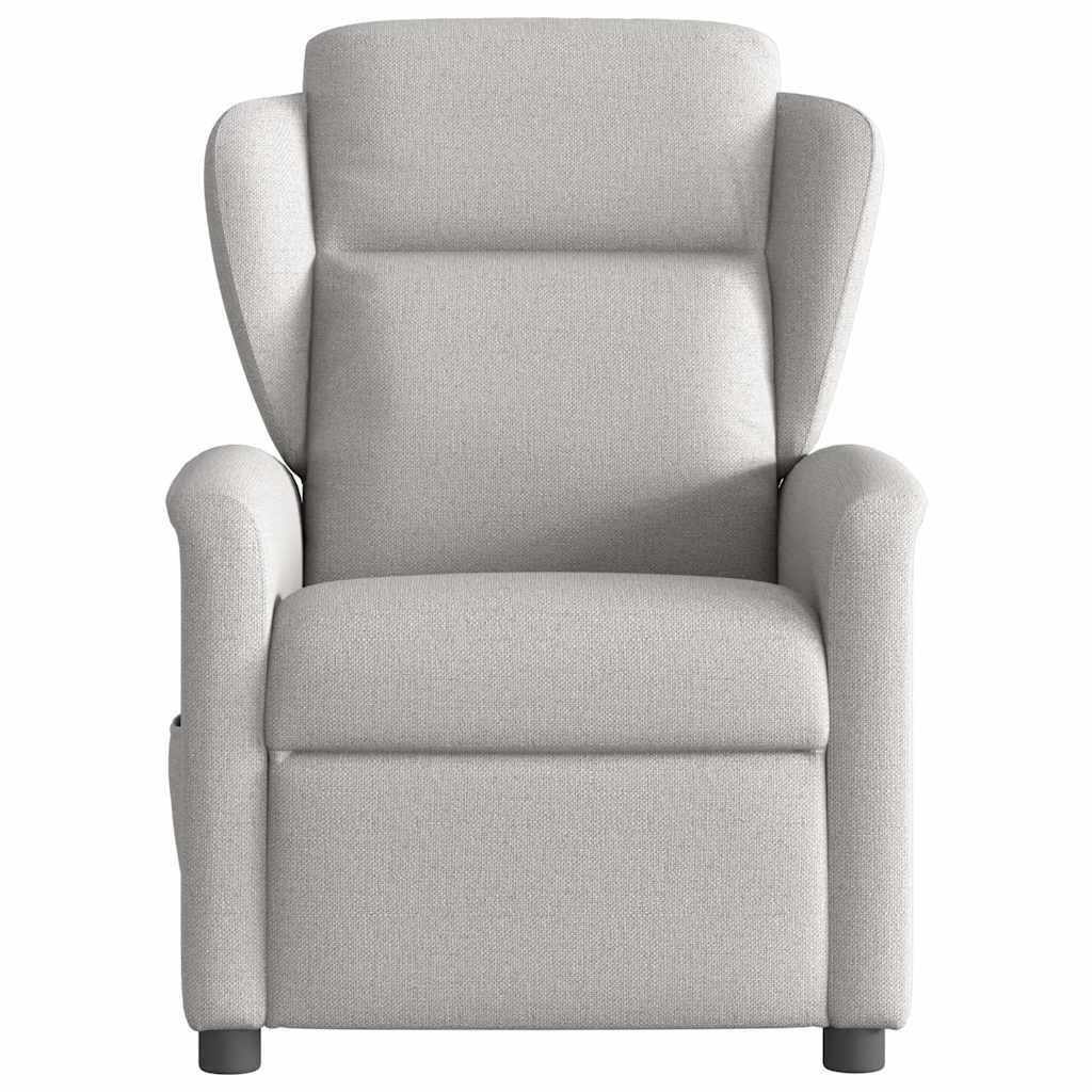 Poltrona Reclinabile in Tessuto Grigio Nuvola | homemem39