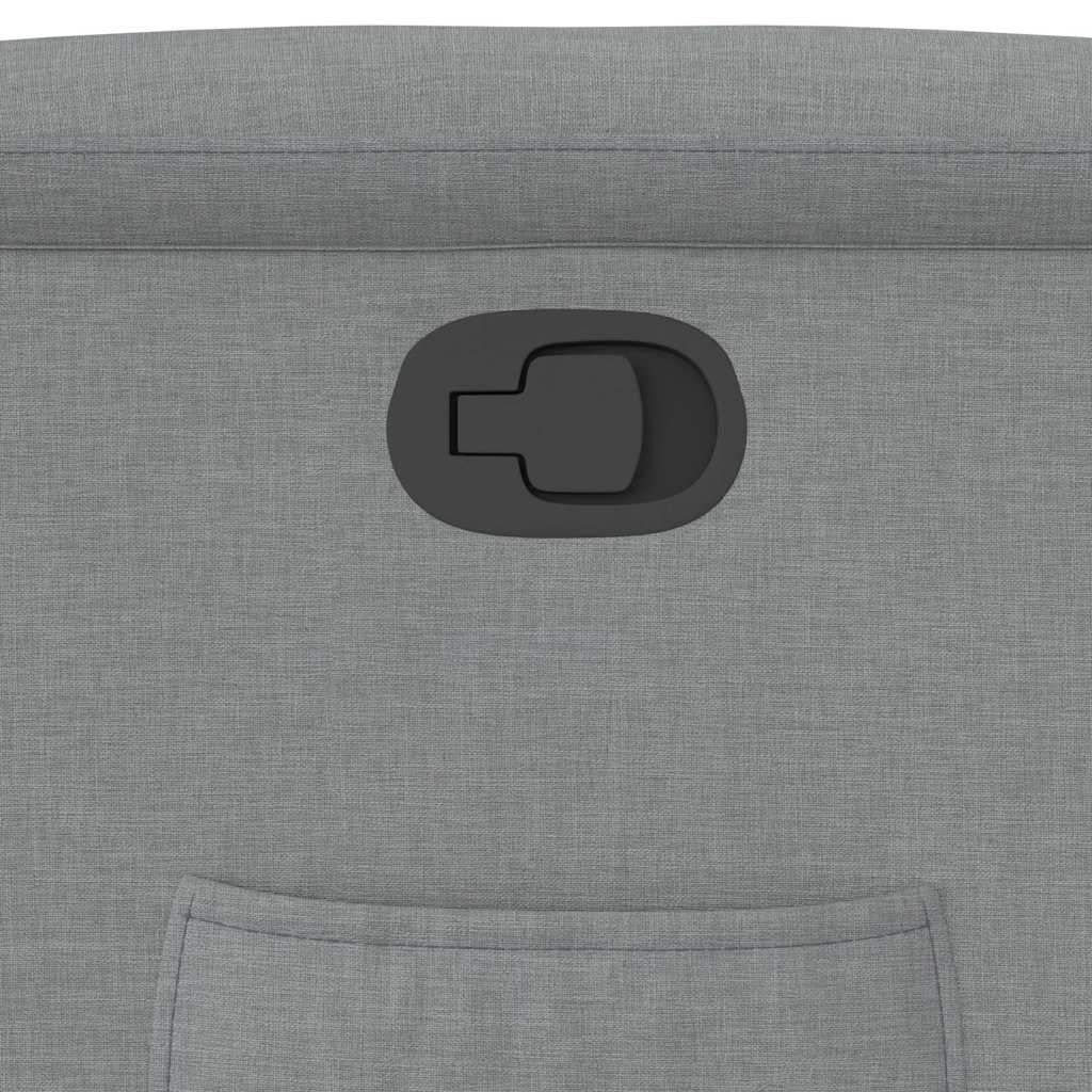 Poltrona Reclinabile in Tessuto Grigio Chiaro - homemem39