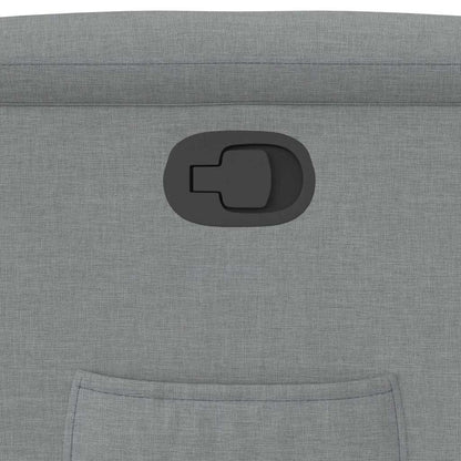 Poltrona Reclinabile in Tessuto Grigio Chiaro - homemem39