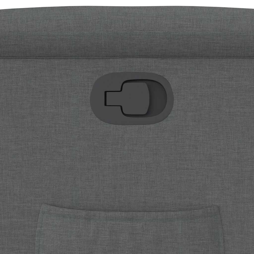 Poltrona Reclinabile in Tessuto Grigio Scuro | homemem39