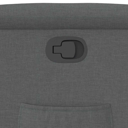 Poltrona Reclinabile in Tessuto Grigio Scuro | homemem39