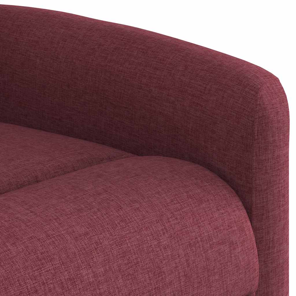 Poltrona Reclinabile in Tessuto Rosso Vino | homemem39