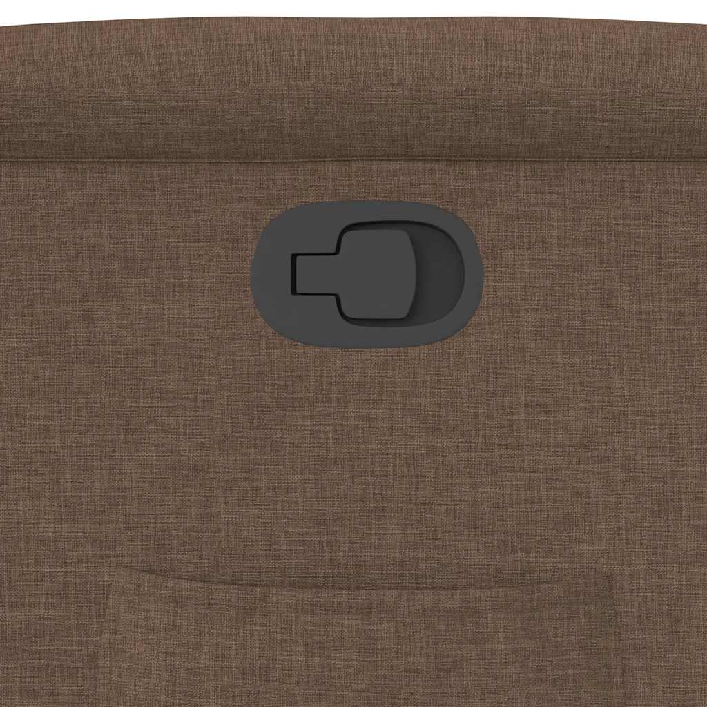 Poltrona Reclinabile in Tessuto Marrone - homemem39