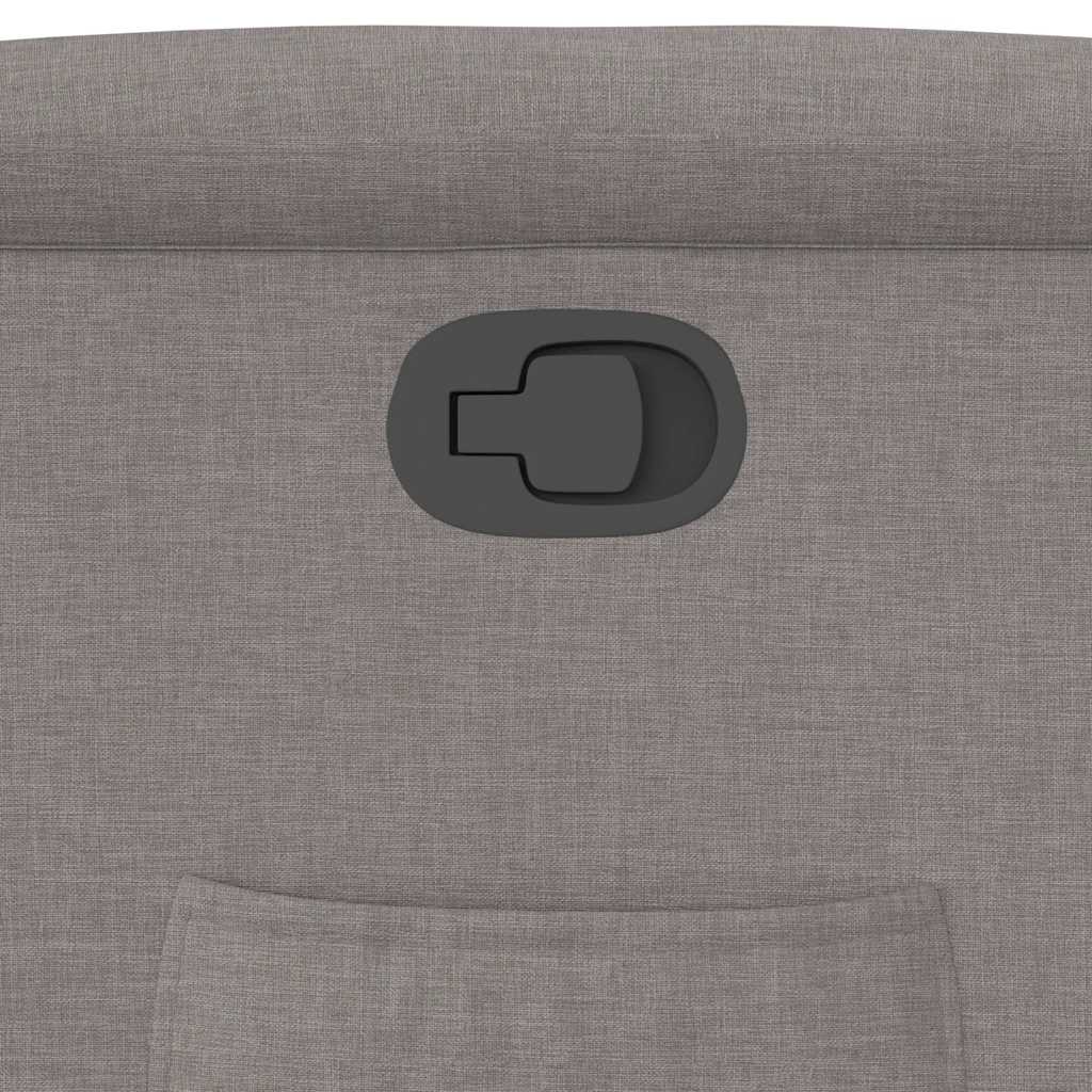 Poltrona Reclinabile in Tessuto Tortora - homemem39