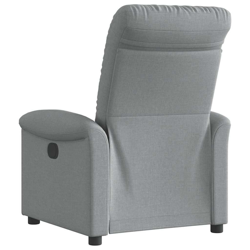 Poltrona Reclinabile in Tessuto Grigio Chiaro | homemem39