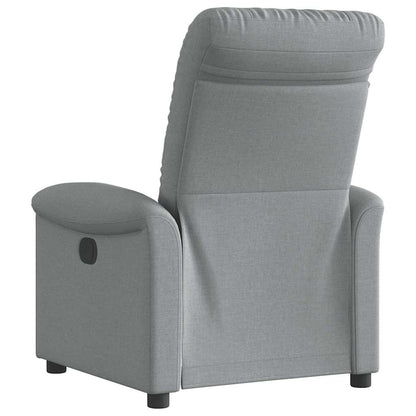 Poltrona Reclinabile in Tessuto Grigio Chiaro | homemem39