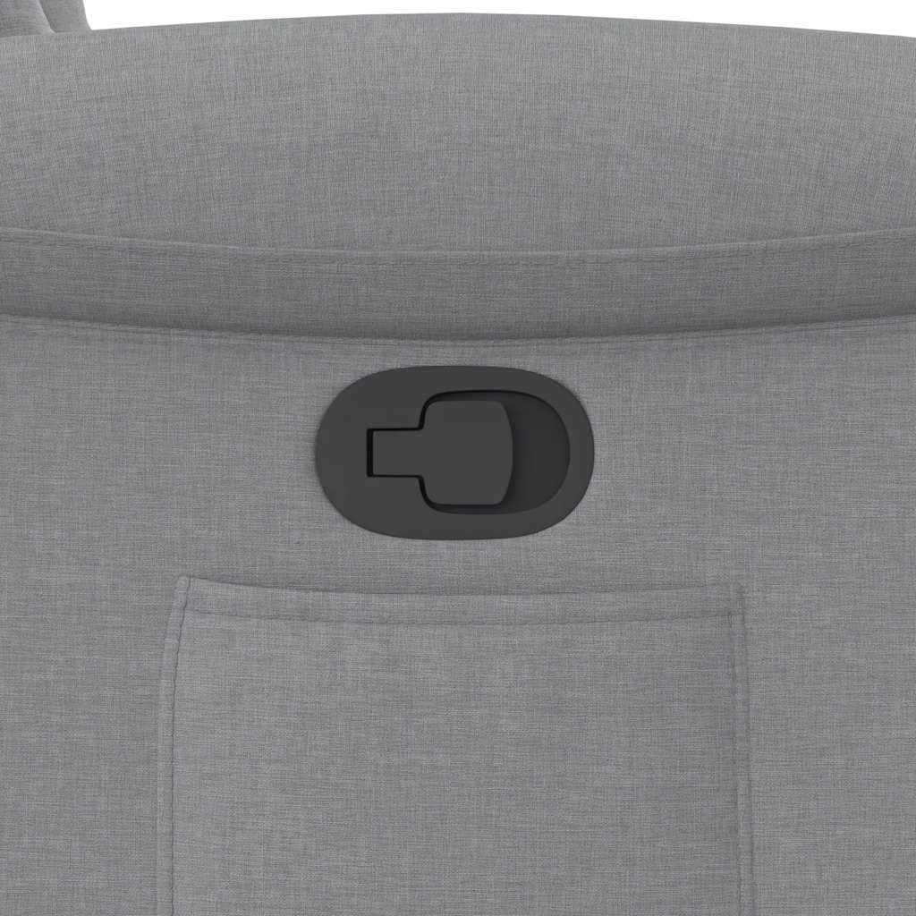 Poltrona Reclinabile in Tessuto Grigio Chiaro | homemem39