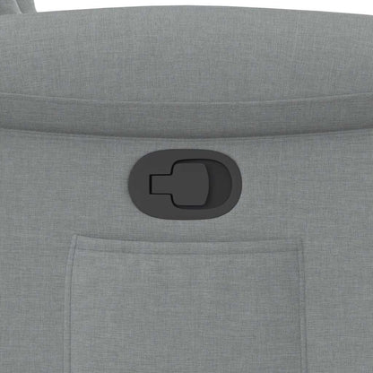 Poltrona Reclinabile in Tessuto Grigio Chiaro - homemem39