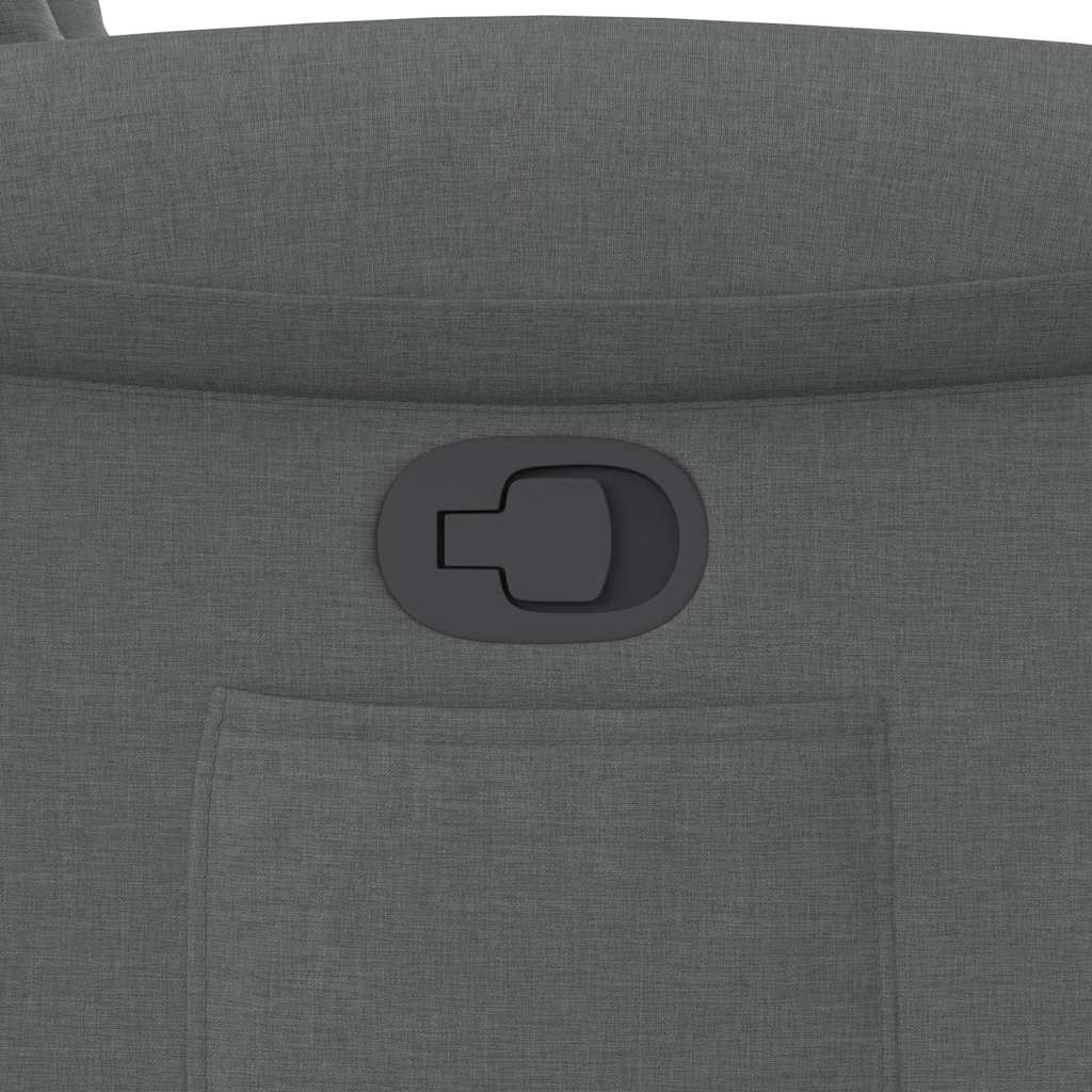 Poltrona Reclinabile in Tessuto Grigio Scuro | homemem39