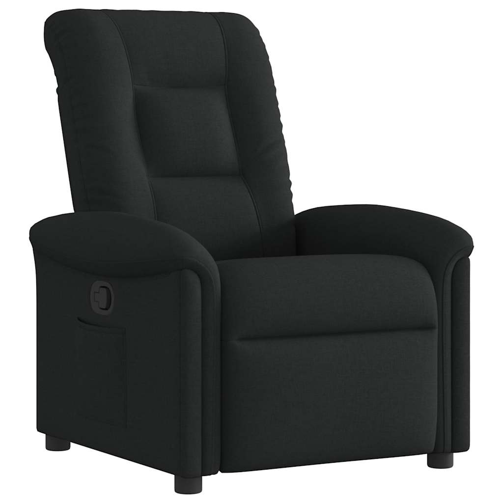 Poltrona Reclinabile in Tessuto Nero | homemem39