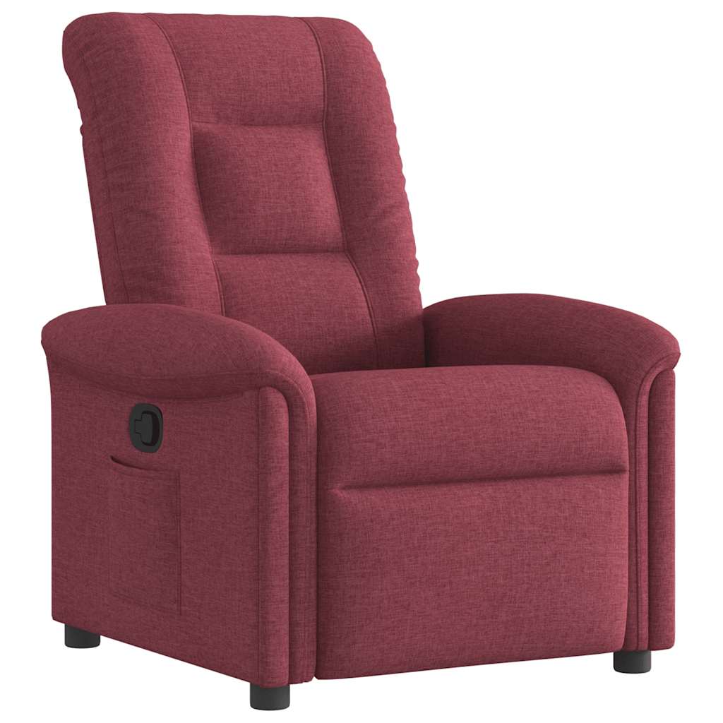 Poltrona Reclinabile in Rosso Vino