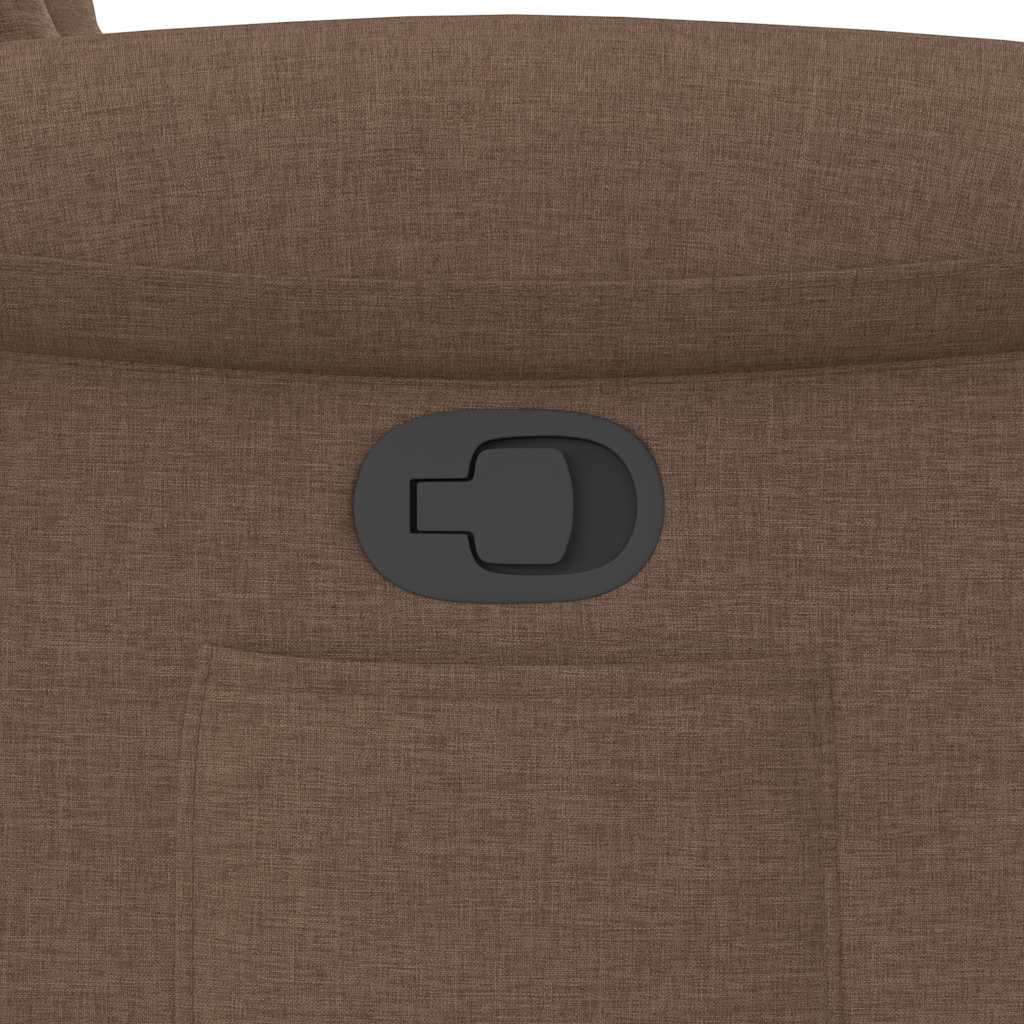 Poltrona Reclinabile in Tessuto Marrone - homemem39