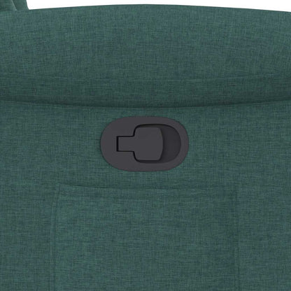 Poltrona Reclinabile in Tessuto Verde Scuro