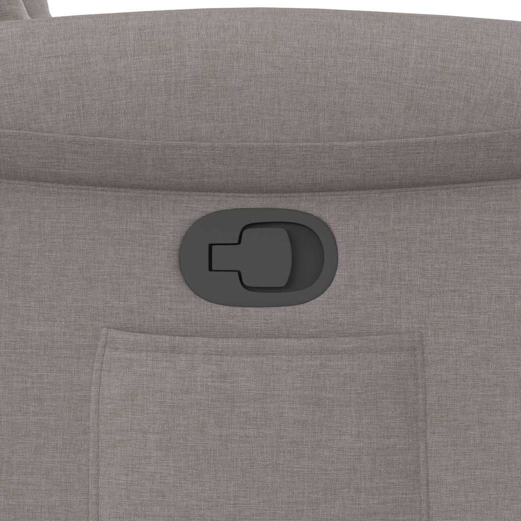 Poltrona Reclinabile in Tessuto Tortora - homemem39