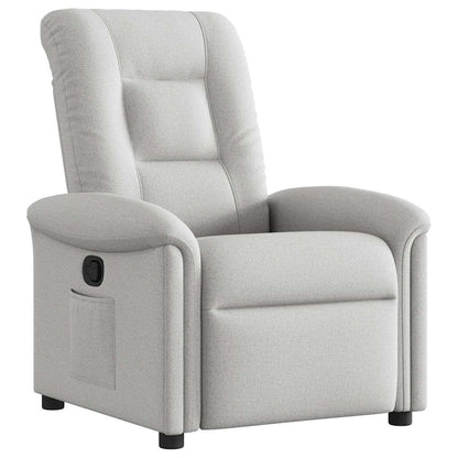 Poltrona Reclinabile in Tessuto Grigio Nuvola | homemem39