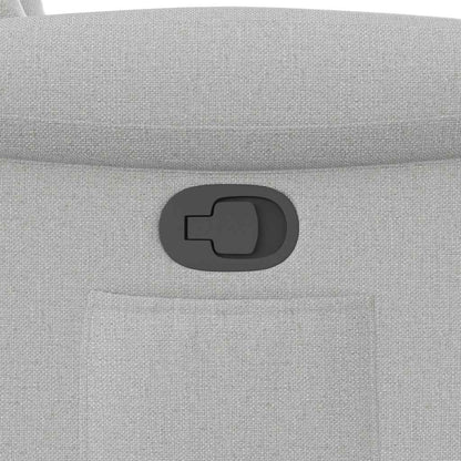Poltrona Reclinabile in Tessuto Grigio Nuvola | homemem39