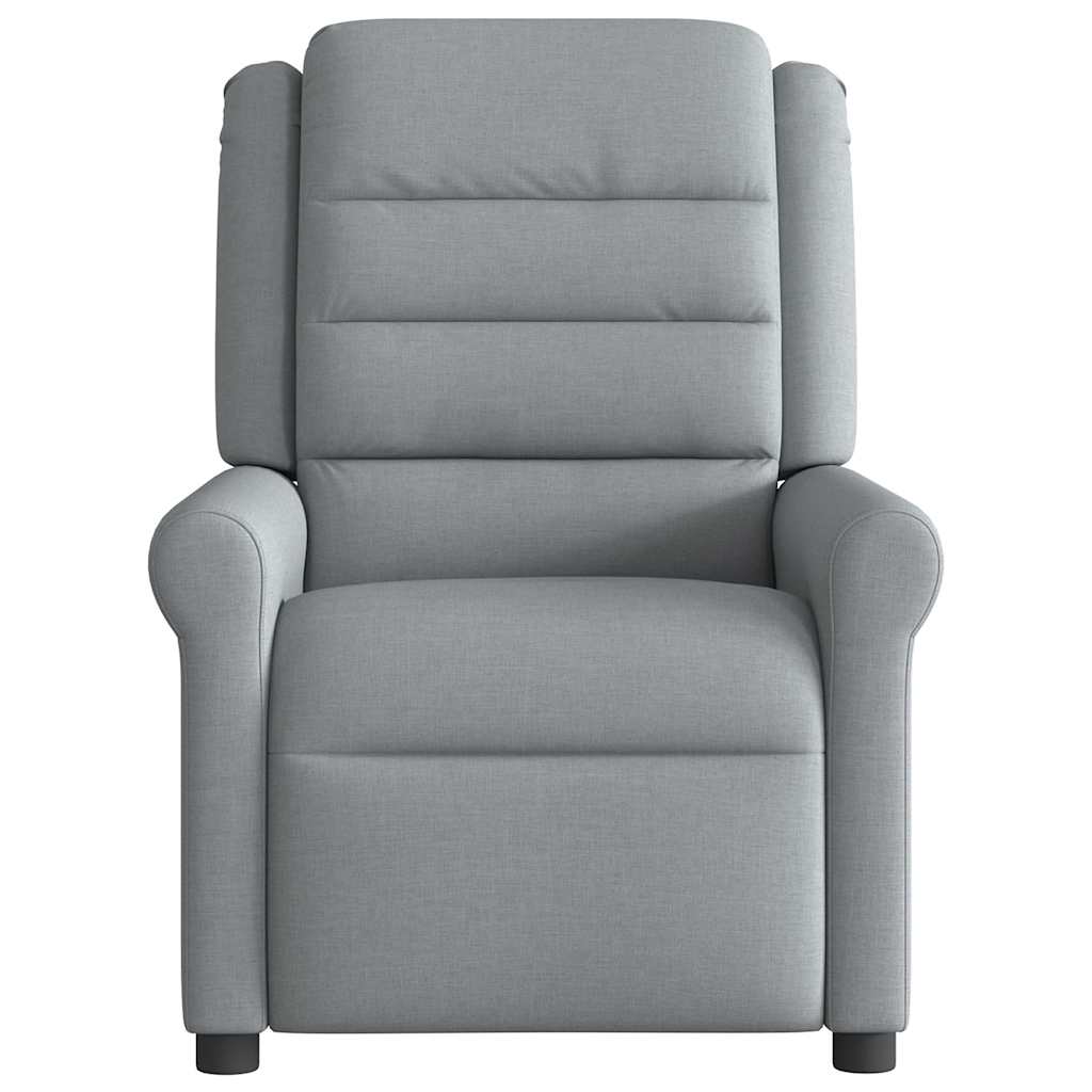 Poltrona Reclinabile in Tessuto Grigio Chiaro | homemem39