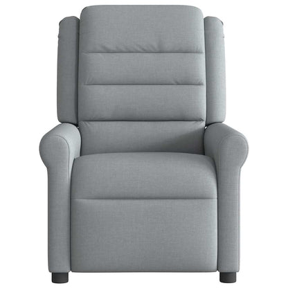Poltrona Reclinabile in Tessuto Grigio Chiaro | homemem39