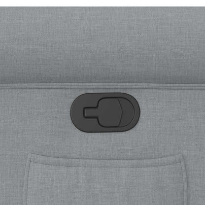 Poltrona Reclinabile in Tessuto Grigio Chiaro - homemem39